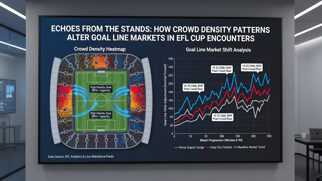 Mid-match view of stands showing crowd density impact on EFL Cup goal scoring patterns