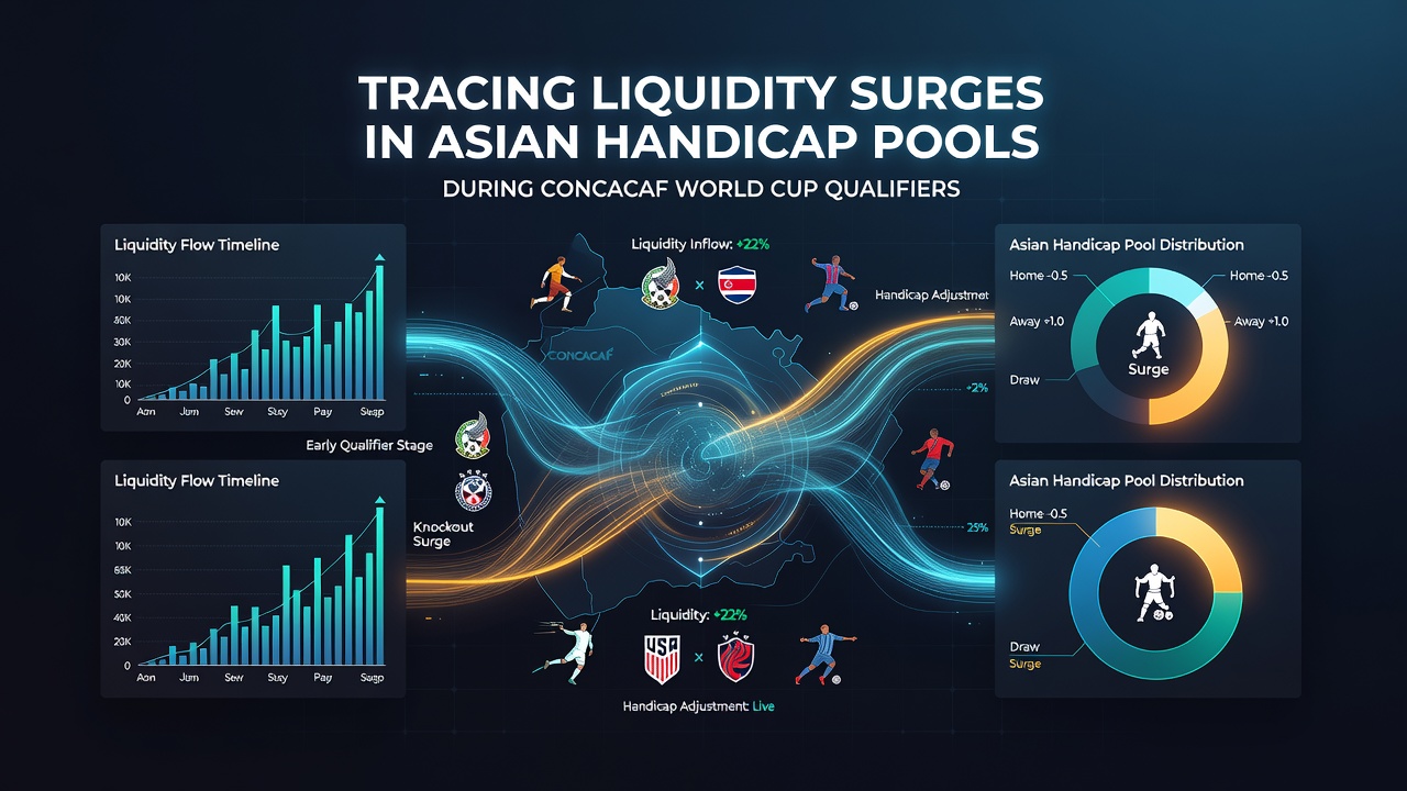 Live trading interface displaying Asian handicap liquidity during CONCACAF matches