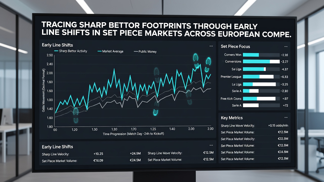 Line shift patterns in set piece markets during European matches