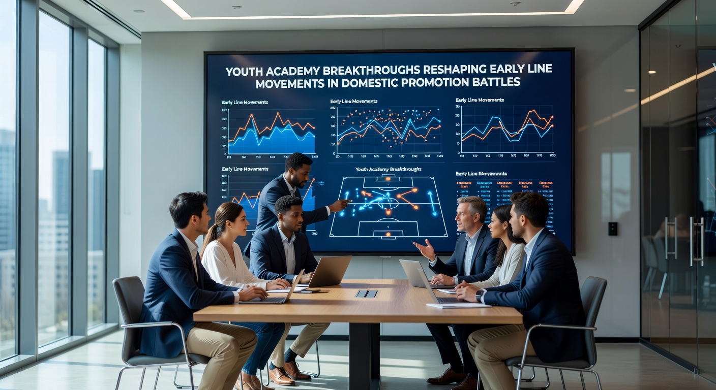 Coaches reviewing academy player statistics ahead of a domestic promotion fixture